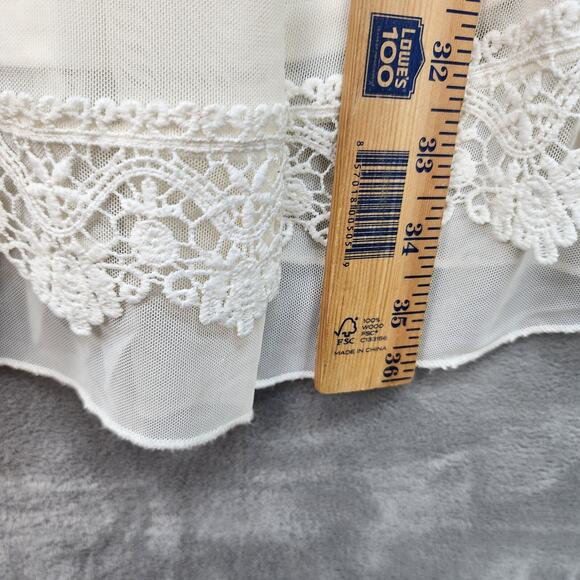 Altar’d State Slip Dress Women SMALL Off-White Lace Sleeveless Knee Length Lined - Picture 15 of 15